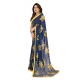 Women's Georgette Printed Saree With Unstitched Blouse 5.5Mtr (Blue) Women's Georgette Printed Saree With Unstitched Blouse 5.5Mtr (Blue)