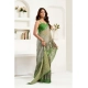 Women's Linen Cotton Printed Ready To Wear Saree With Unstitched Blouse 5.5 Mtr (Light_Green)